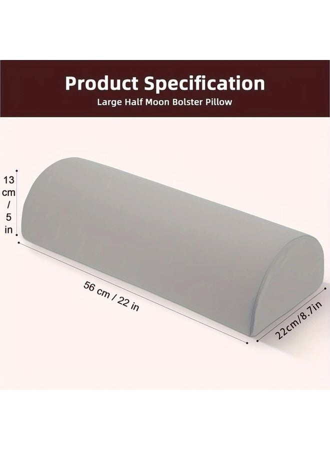 Half Cylinder Pillow Soft Purple for Neck and Back Support 1 or 2 Pieces - Image 3